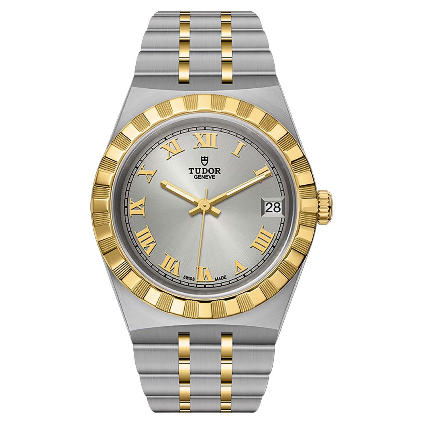Image of TUDOR Pre-Owned Royal 34mm Stainless Steel and Yellow Gold Automatic Ladies Watch
