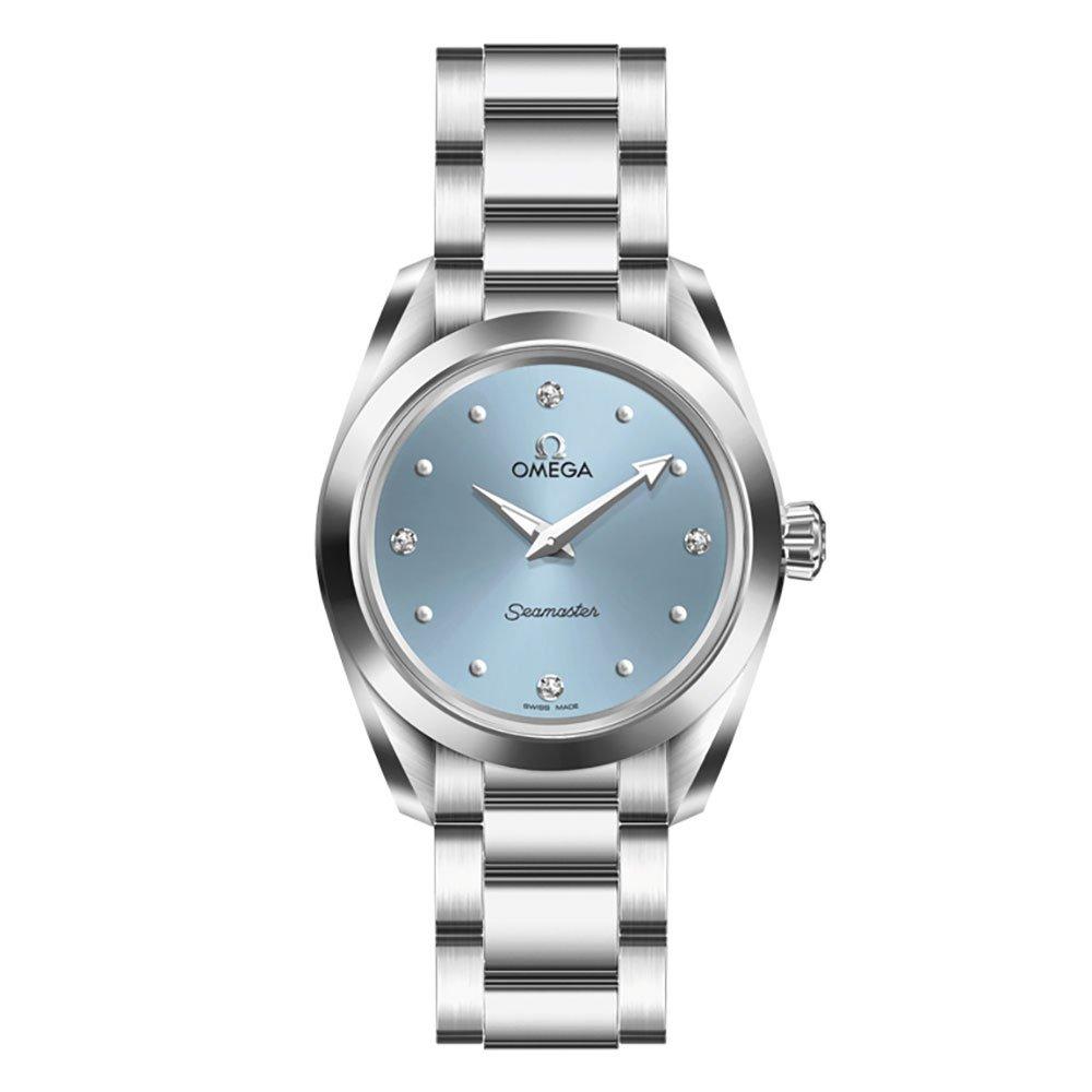 OMEGA Pre-Owned Seamaster Aqua Terra 150M 28mm Diamond Ladies Watch