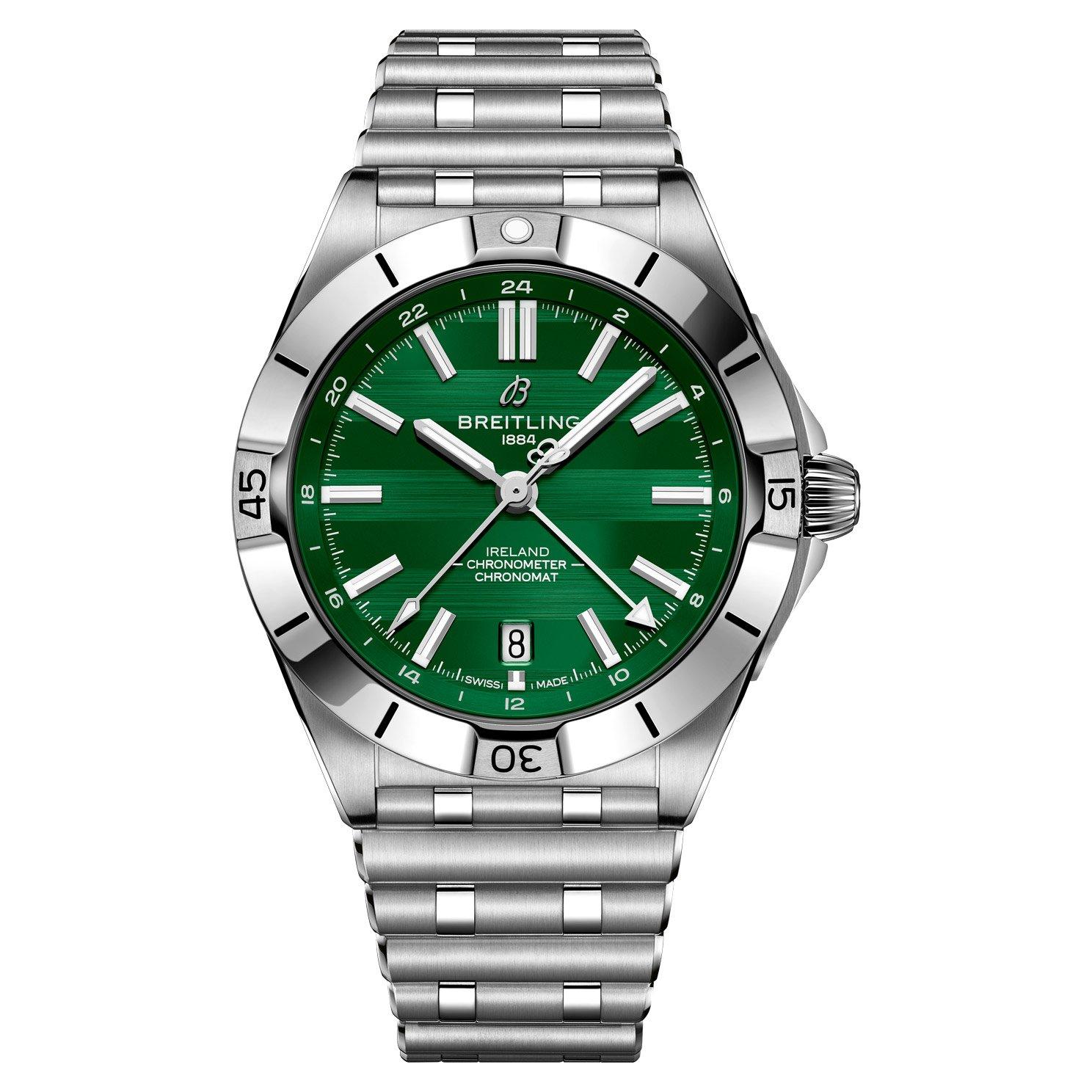 Breitling Pre-Owned Limited Edition Chronomat GMT Six Nations Ireland 40mm Automatic Men's Watch