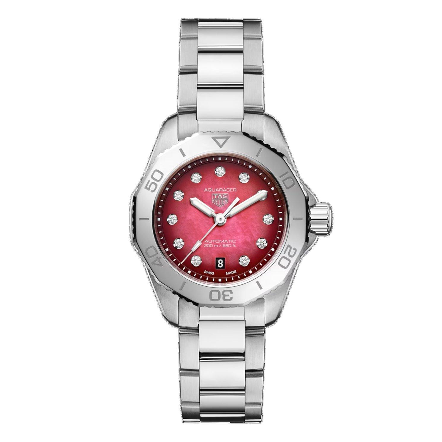 TAG Heuer Pre-Owned Aquaracer Professional 200 Automatic Diamond Ladies Watch