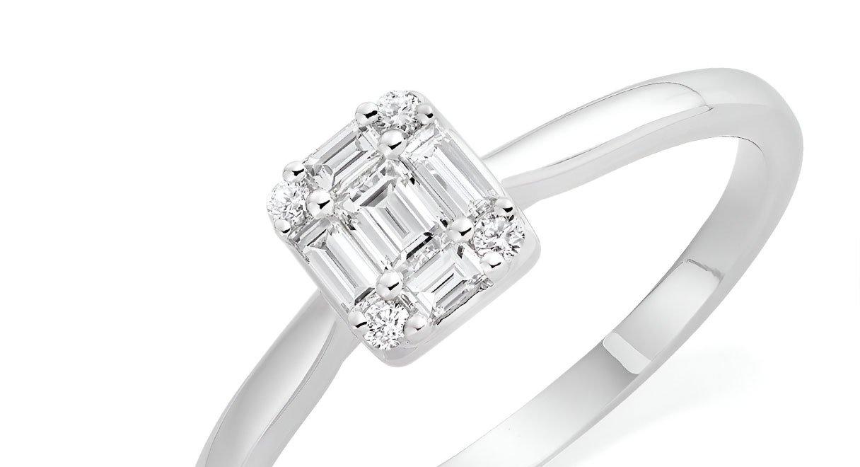 Shop Baguette Cut Diamond Engagement Rings
