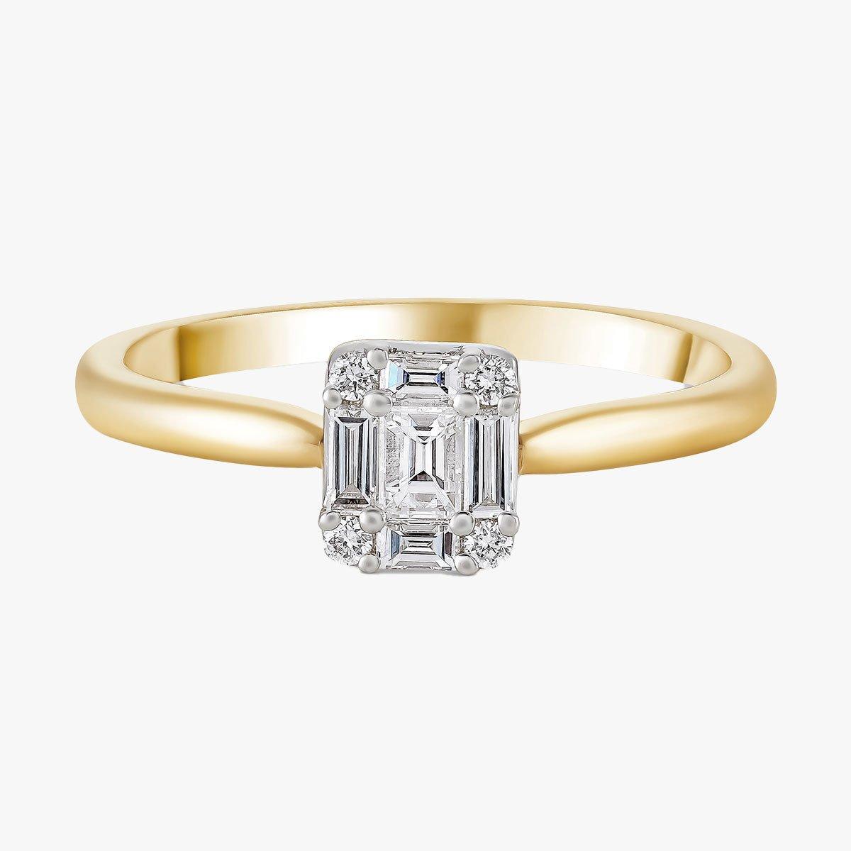 Cluster Diamond Rings