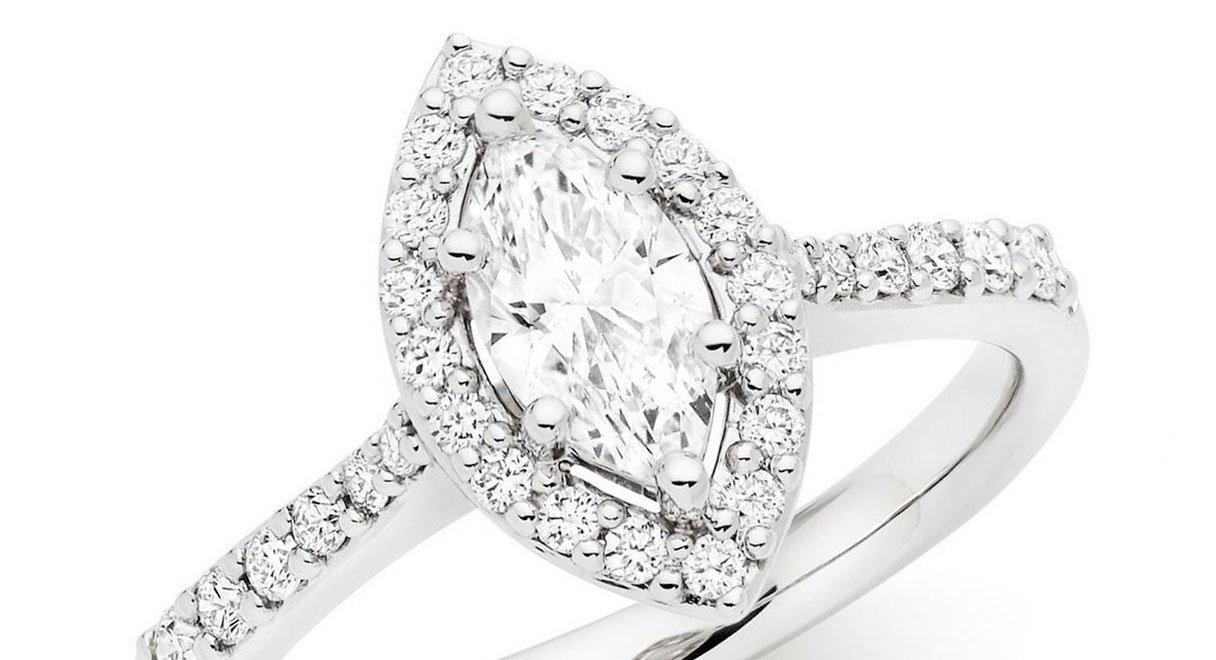 Shop Marquise Cut Diamond Engagement Rings