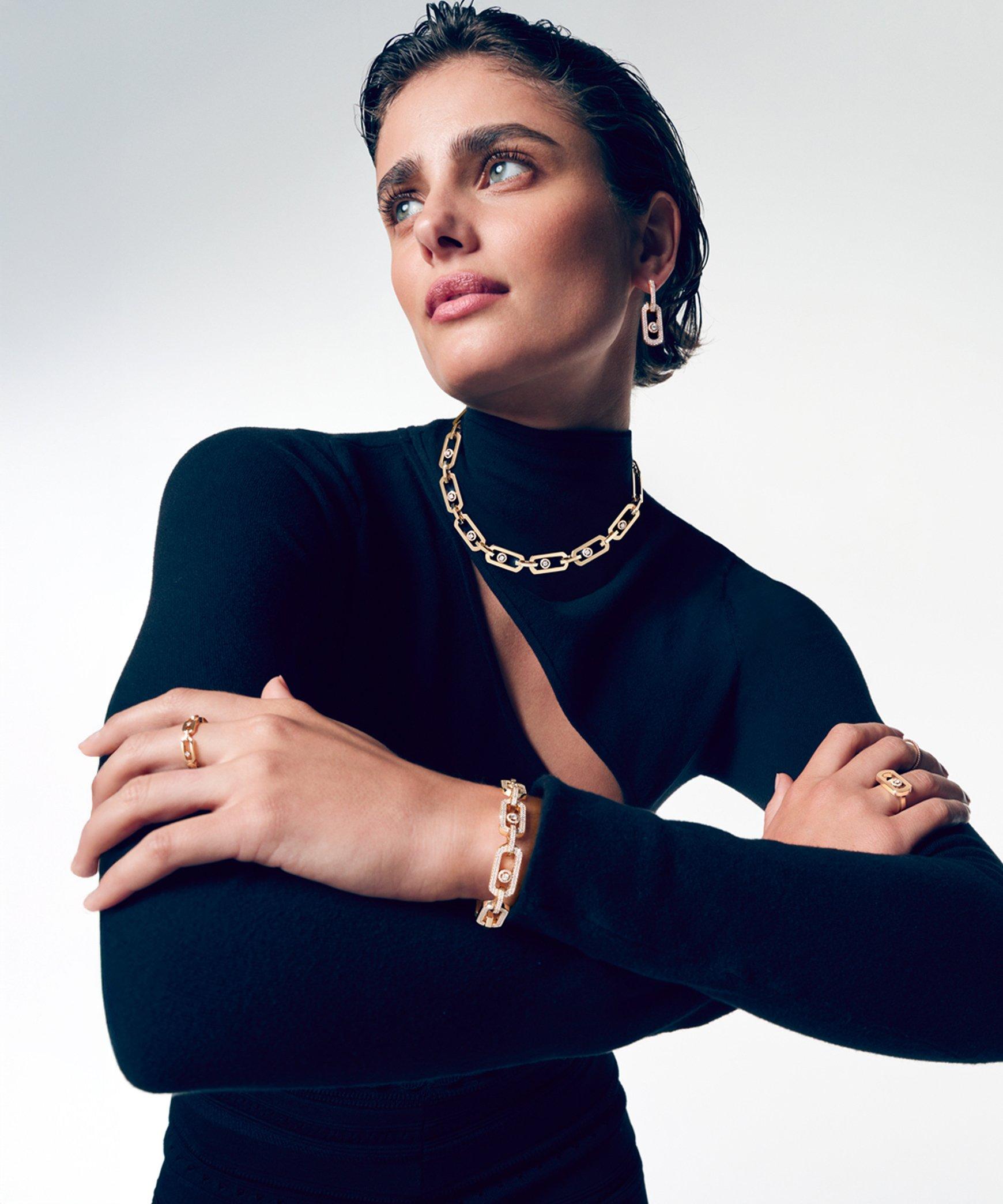 Woman wearing Messika jewellery