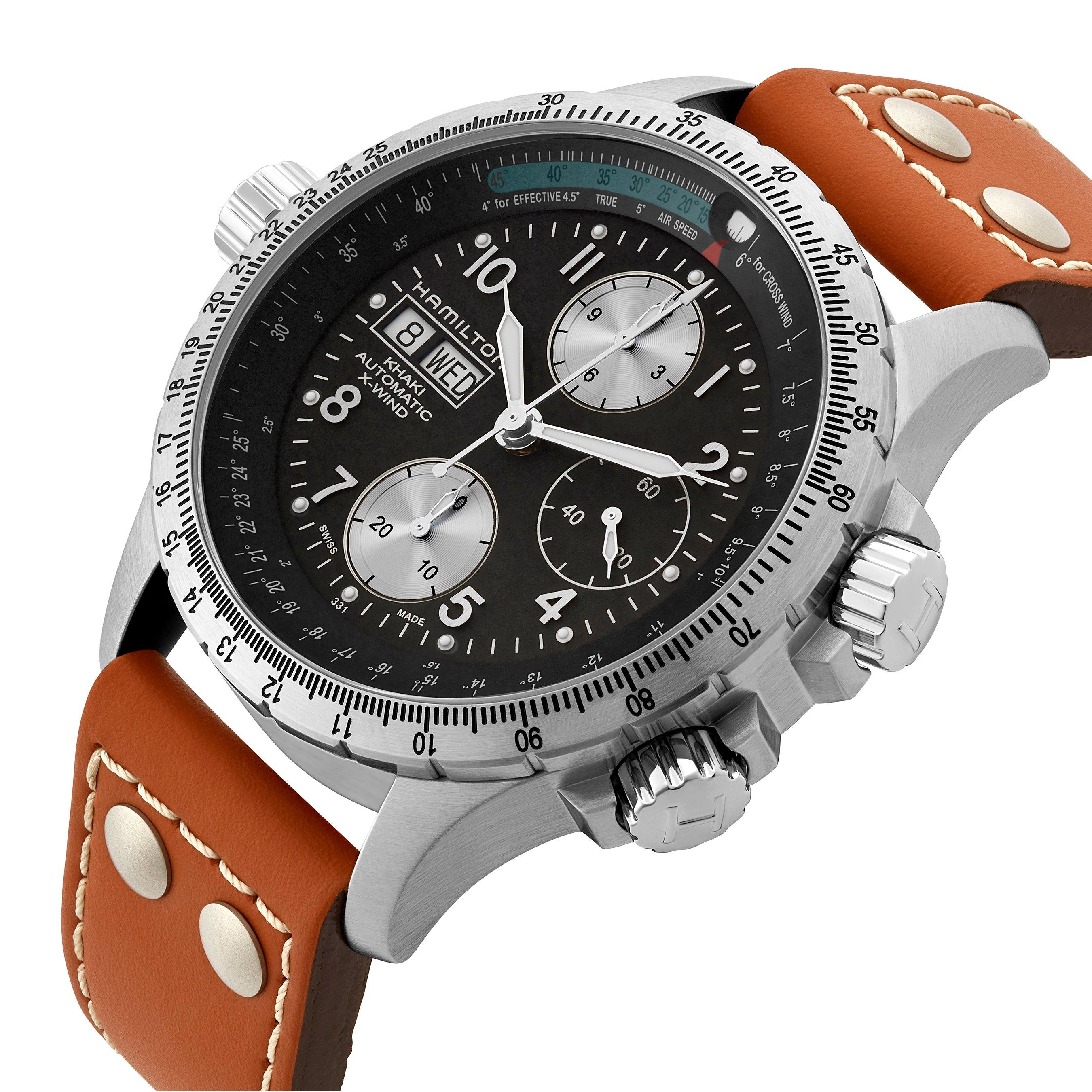 Hamilton Khaki X-Wind 44mm Chronograph Men's Watch H77616533