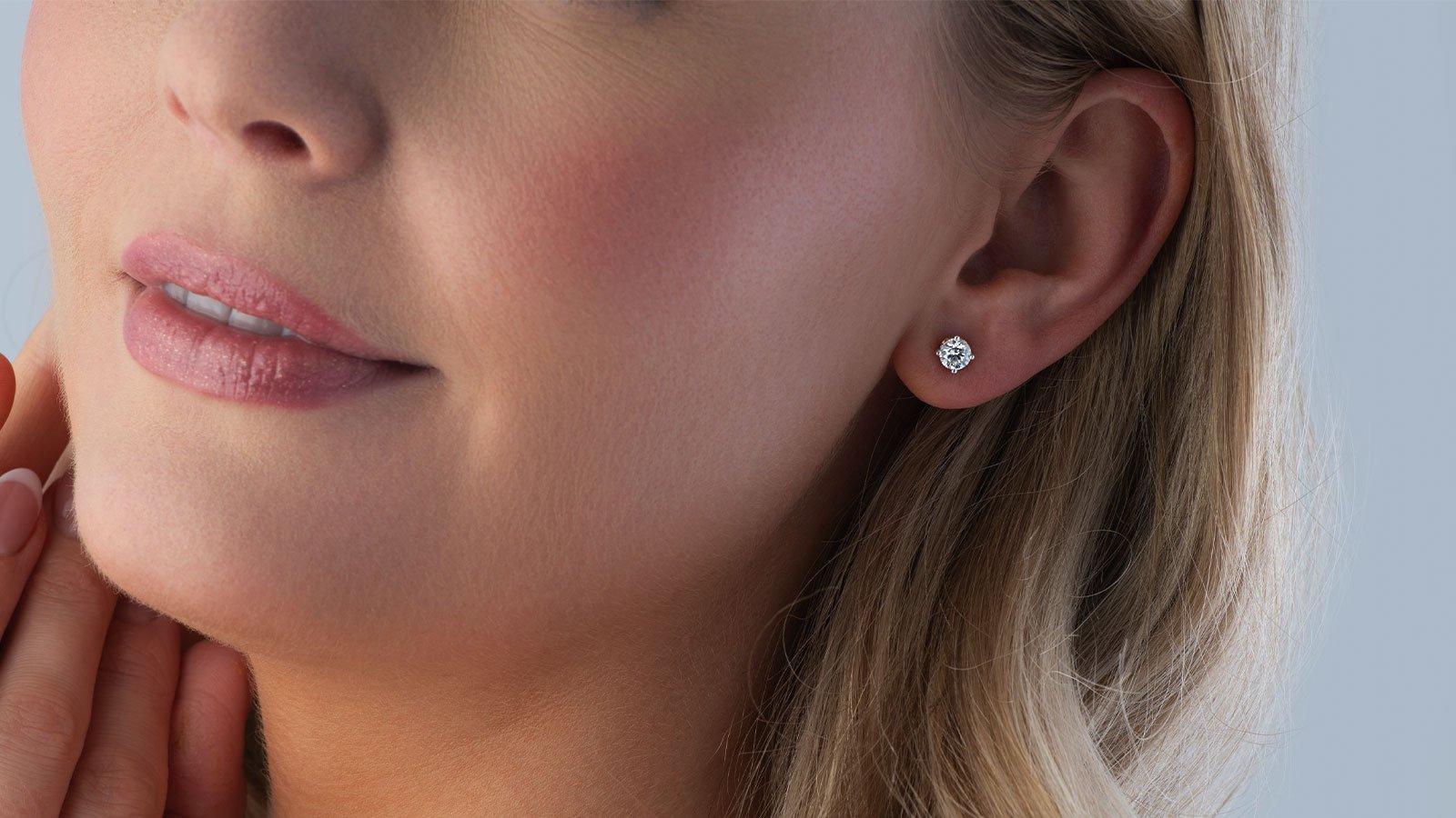 Beyond Brilliance 18ct White Gold and Rose Gold Diamond Earrings