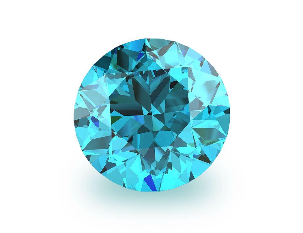 An aquamarine gemstone
