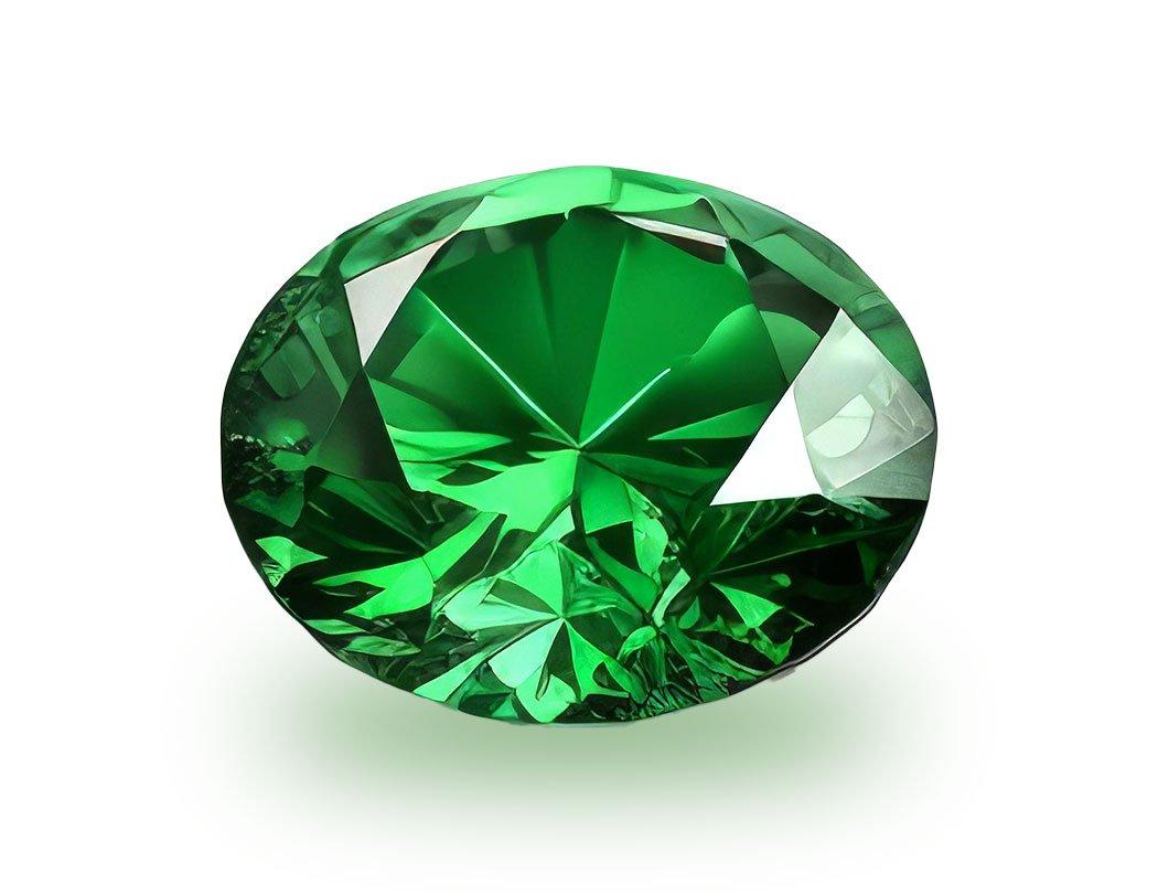An emerald gemstone