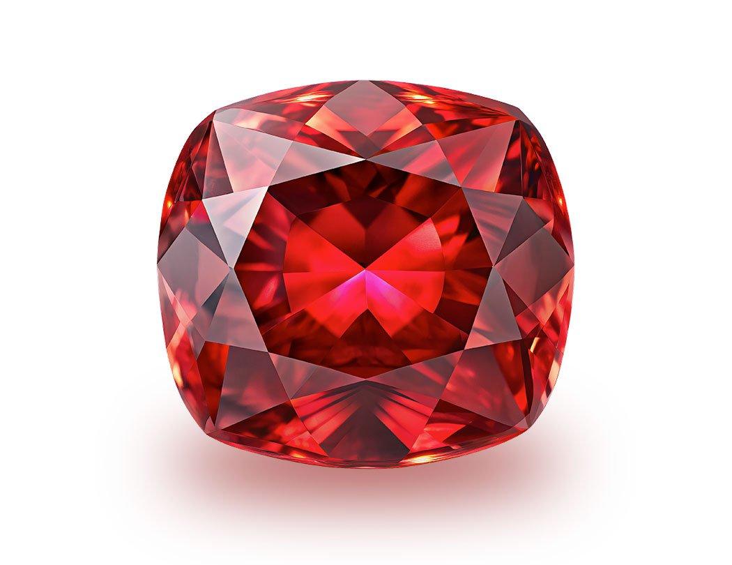 A ruby gemstone